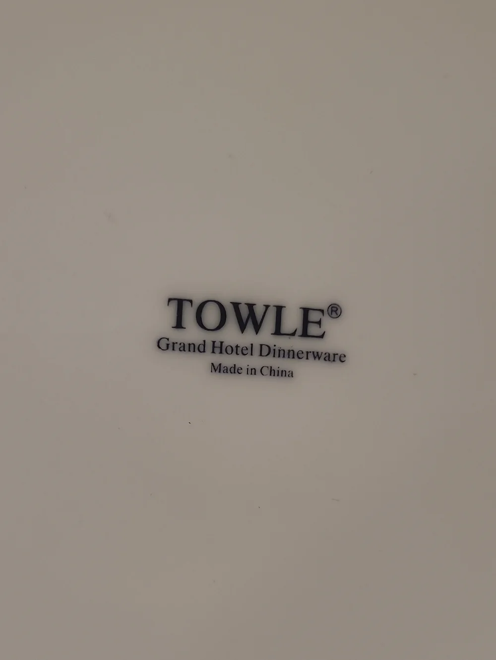 2 Towle Grand Hotel Porcelain Dinner Plates